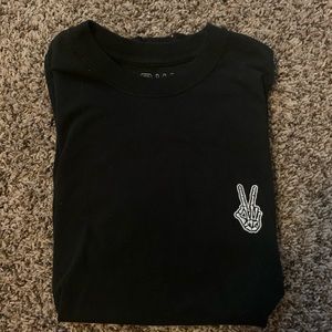 scw skeleton hand t shirt